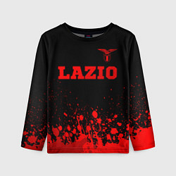 Детский лонгслив Lazio - red gradient посередине