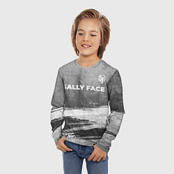Лонгслив детский Sally Face - grey gradient посередине, цвет: 3D-принт — фото 2