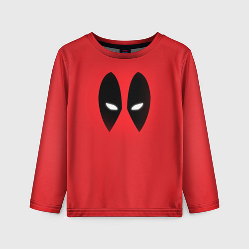 Детский лонгслив Дэдпул глаза / 3D-принт – фото 1