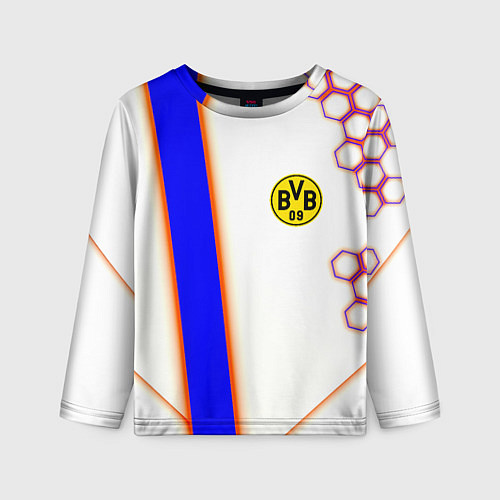 Детский лонгслив Borussia geometry sport / 3D-принт – фото 1