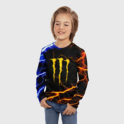 Лонгслив детский Monster energy storm, цвет: 3D-принт — фото 2