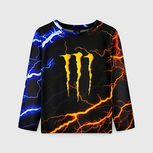 Детский лонгслив Monster energy storm / 3D-принт – фото 1