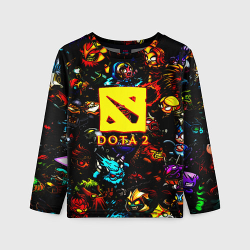 Детский лонгслив Dota2 персонажи / 3D-принт – фото 1