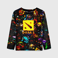 Детский лонгслив Dota2 персонажи