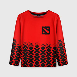 Детский лонгслив Dota игровой паттерн