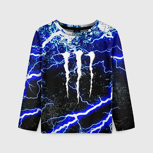 Детский лонгслив Monster storm energy / 3D-принт – фото 1
