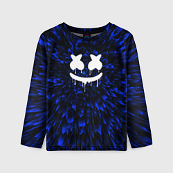 Детский лонгслив Marshmello blue energy