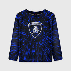 Детский лонгслив Lamborghini blue energy