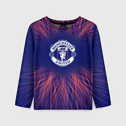 Детский лонгслив Manchester United red energy