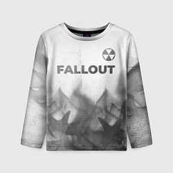 Детский лонгслив Fallout - white gradient посередине