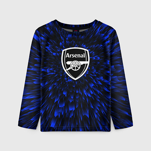 Детский лонгслив Arsenal blue energy / 3D-принт – фото 1