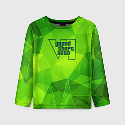 Детский лонгслив GTA6 green poly