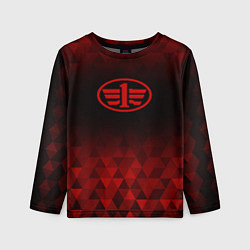 Детский лонгслив FAW red poly