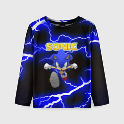 Лонгслив детский Sonic storm electro, цвет: 3D-принт