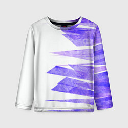 Лонгслив детский Color white purple, цвет: 3D-принт