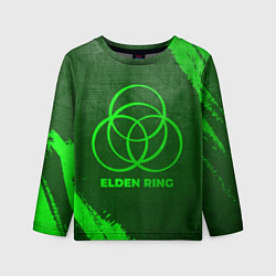 Детский лонгслив Elden Ring - green gradient