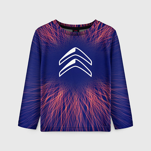 Детский лонгслив Citroen red energy / 3D-принт – фото 1