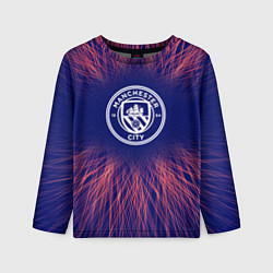 Детский лонгслив Manchester City red energy
