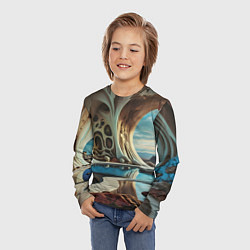 Лонгслив детский Современная пещера, цвет: 3D-принт — фото 2