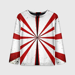 Детский лонгслив Красно-белая мишень