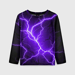 Лонгслив детский Color purple black, цвет: 3D-принт