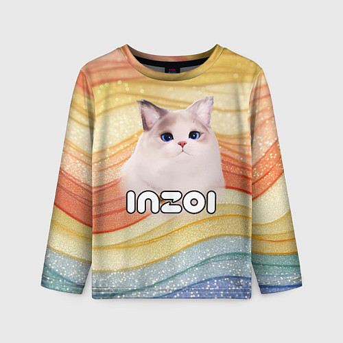 Детский лонгслив Inzoi кошечка / 3D-принт – фото 1