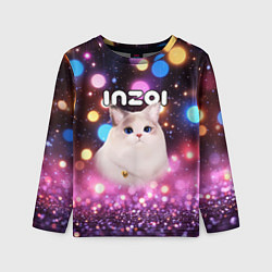 Детский лонгслив Inzoi кошечка и логотип