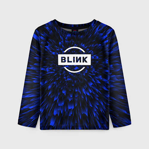 Детский лонгслив Blackpink blue energy / 3D-принт – фото 1
