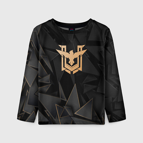 Детский лонгслив Free Fire golden poly / 3D-принт – фото 1