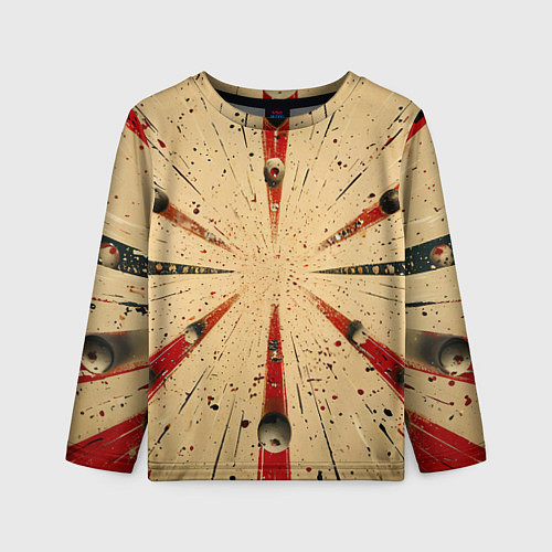 Детский лонгслив Мишень с шарами для боулинга / 3D-принт – фото 1