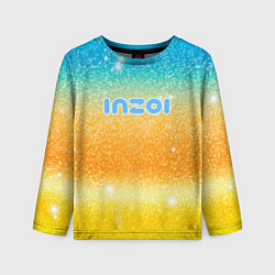 Детский лонгслив Inzoi лого и блестки