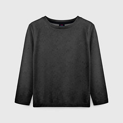Лонгслив детский Угольный серый текстурированный градиент, цвет: 3D-принт