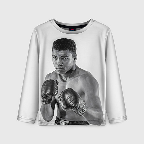 Детский лонгслив Young Muhammad Ali / 3D-принт – фото 1