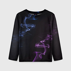 Детский лонгслив Color black blue pink