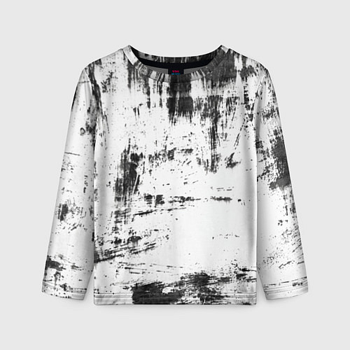 Детский лонгслив Color black and white / 3D-принт – фото 1