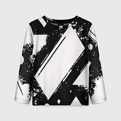 Лонгслив детский Color black white, цвет: 3D-принт