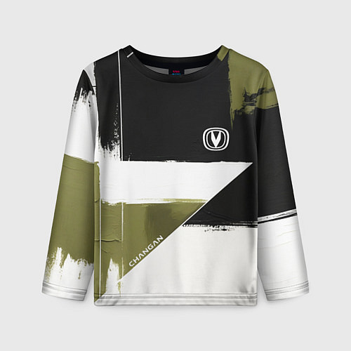 Детский лонгслив Changan логотип / 3D-принт – фото 1