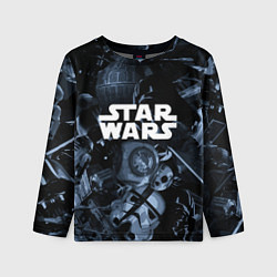 Лонгслив детский Star wars персонажи из звездных войн, цвет: 3D-принт