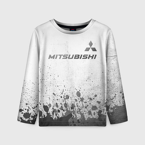 Детский лонгслив Mitsubishi - white gradient посередине / 3D-принт – фото 1