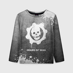 Детский лонгслив Gears of War - grey gradient
