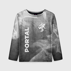 Лонгслив детский Portal - grey gradient вертикально, цвет: 3D-принт