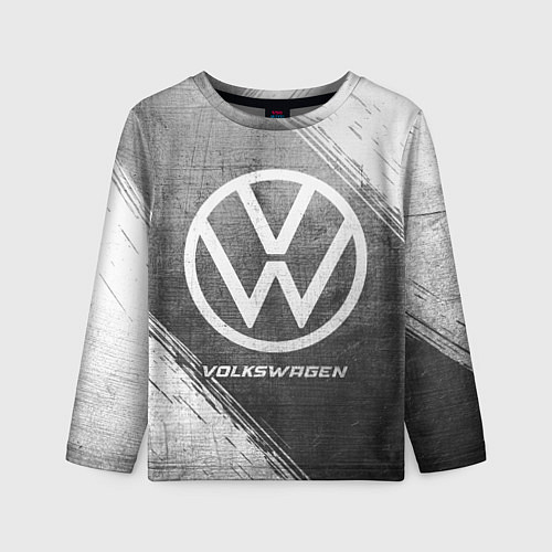 Детский лонгслив Volkswagen - grey gradient / 3D-принт – фото 1