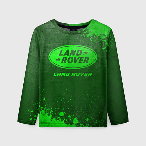 Детский лонгслив Land Rover - green gradient / 3D-принт – фото 1