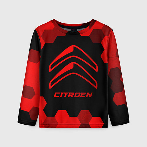 Детский лонгслив Citroen - red gradient / 3D-принт – фото 1