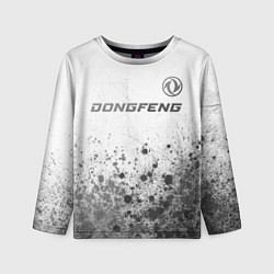Детский лонгслив Dongfeng - white gradient посередине
