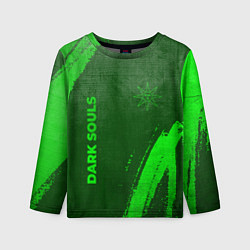 Лонгслив детский Dark Souls - green gradient вертикально, цвет: 3D-принт