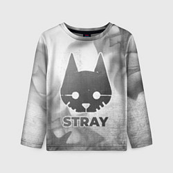 Детский лонгслив Stray - white gradient