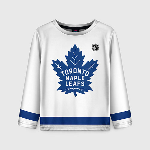 Детский лонгслив Toronto Maple Leafs - white / 3D-принт – фото 1