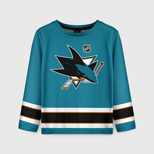 Детский лонгслив San Jose Sharks - NHL team / 3D-принт – фото 1