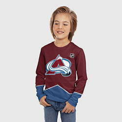 Лонгслив детский Colorado Avalanche - NHL team, цвет: 3D-принт — фото 2